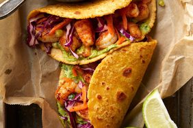 Shrimp Tacos with Avocado Crema