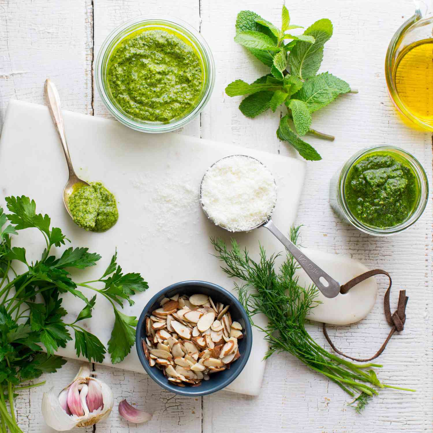 herb pesto ingredients