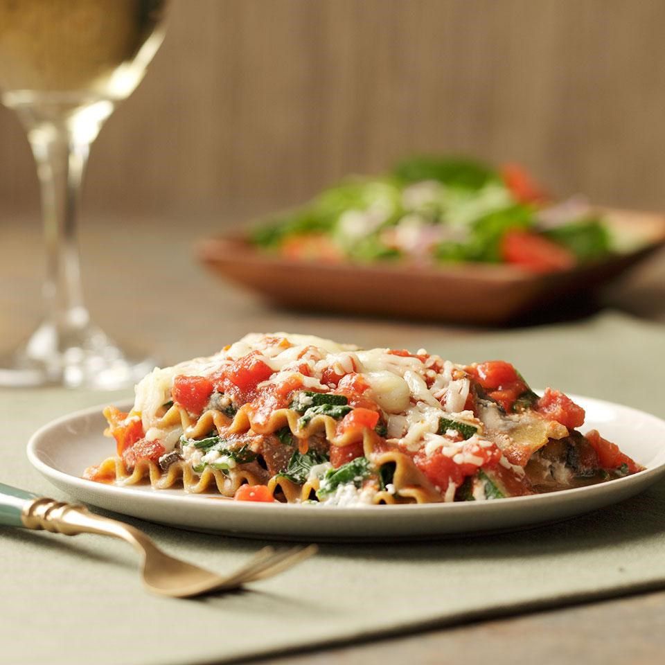 Slow-Cooker Vegetarian Lasagna