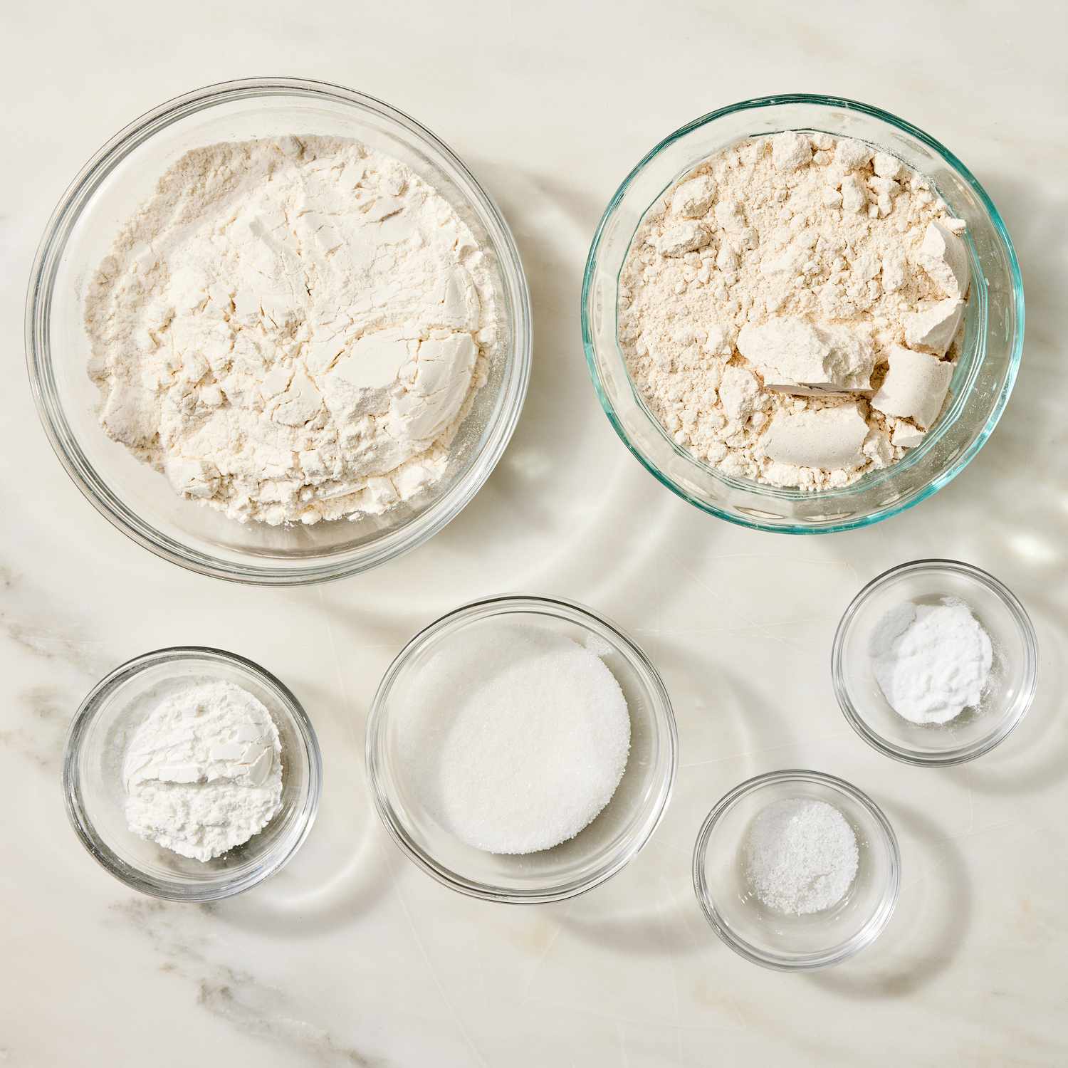 Ingredients for the fluffy pancakes recipe