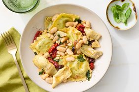 an image of the Spinach Ravioli with Artichokes & Olives