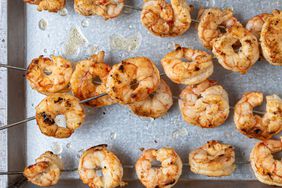 grilled shrimp on skewers