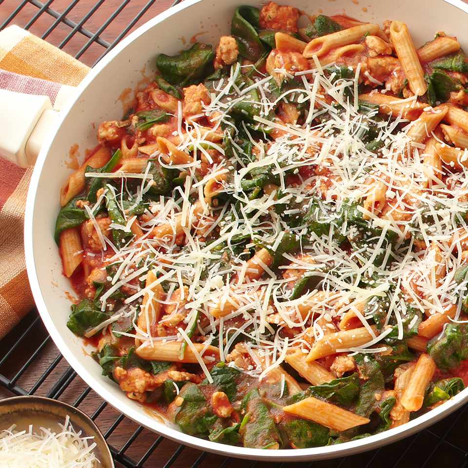 italian-style turkey & penne skillet
