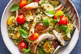 Pesto Chicken Quinoa Bowls