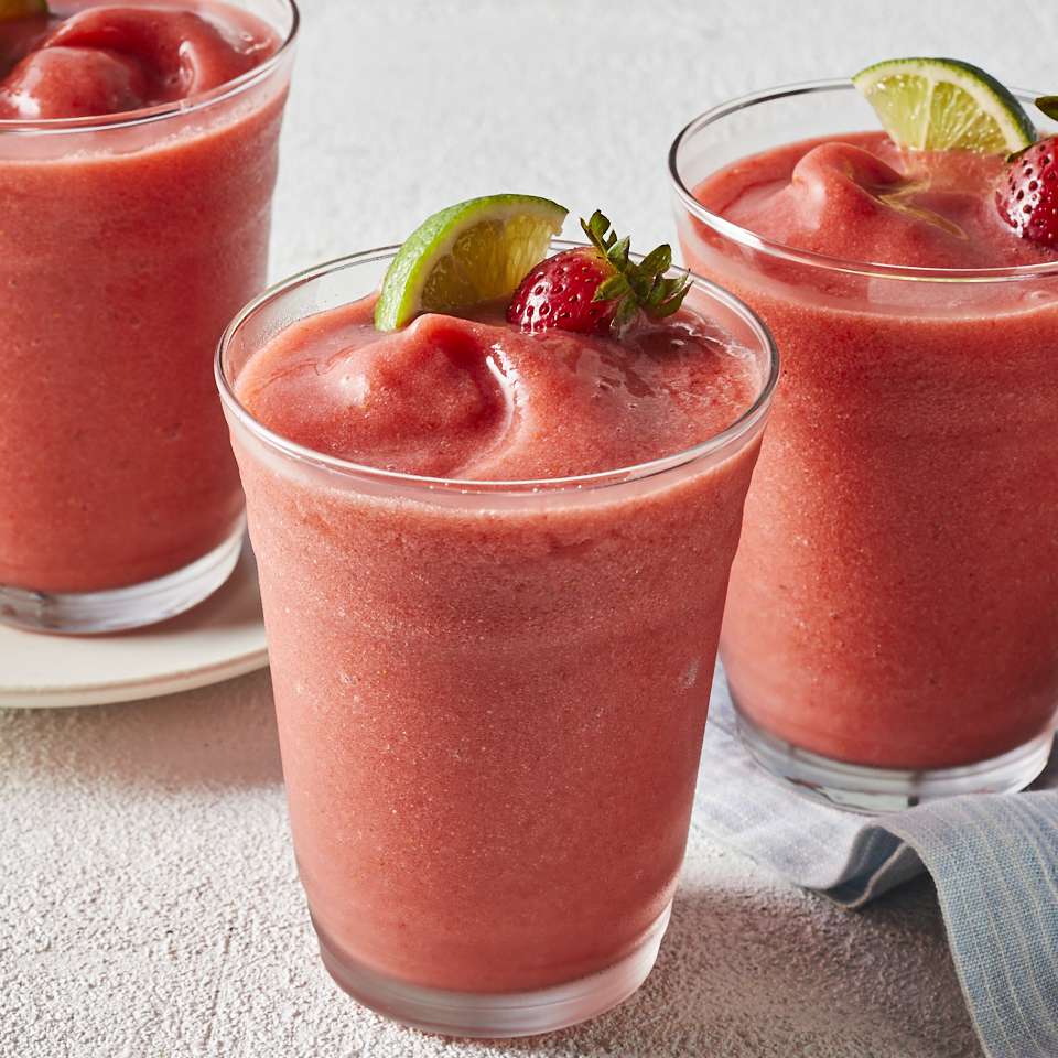 Nonalcoholic Strawberry Margaritas