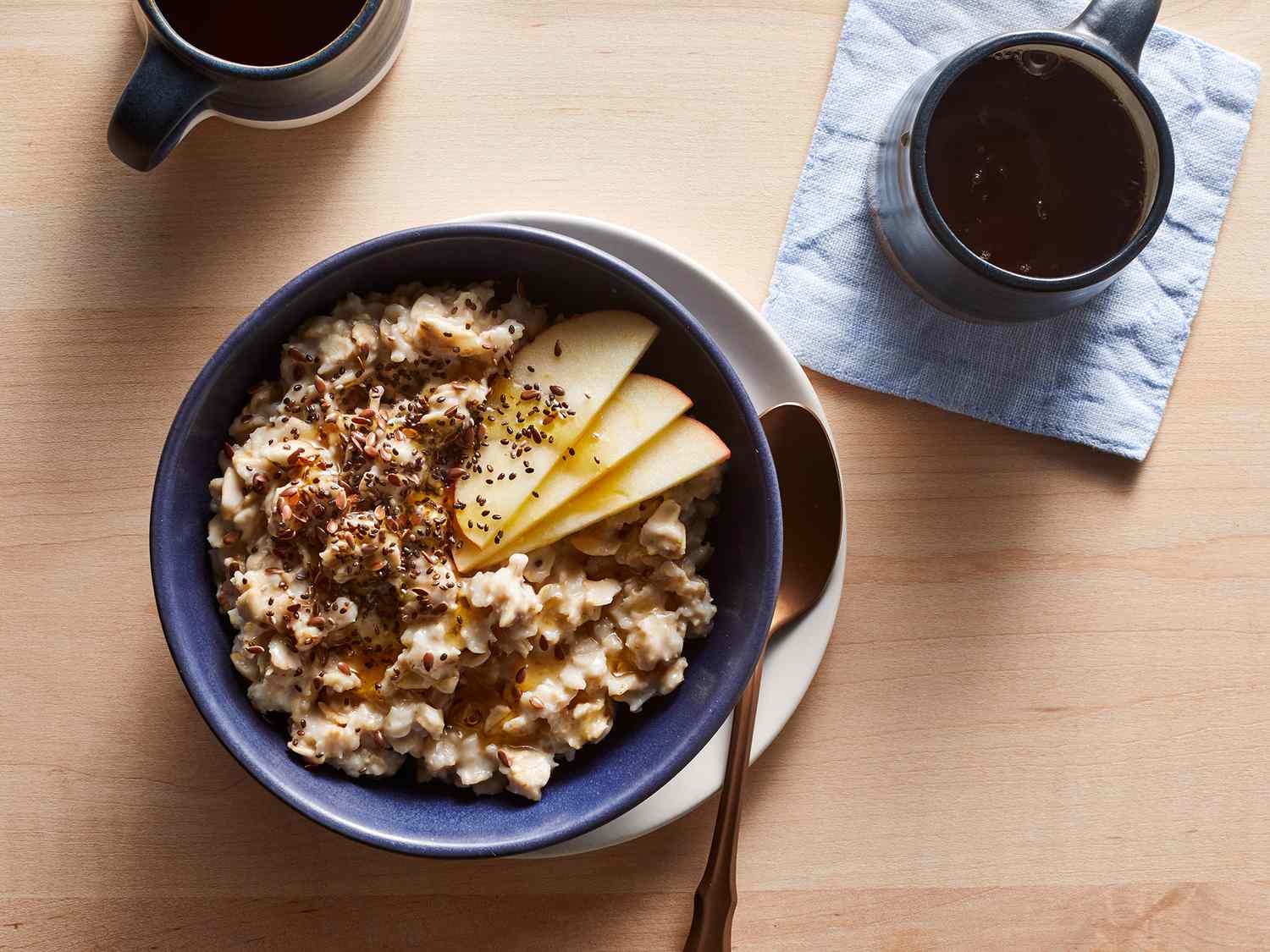 Overnight Oats recipe in a bowl on a table