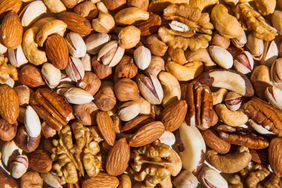 a photo of a medley of nuts