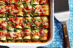 Zucchini Lasagna Rolls with Smoked Mozzarella