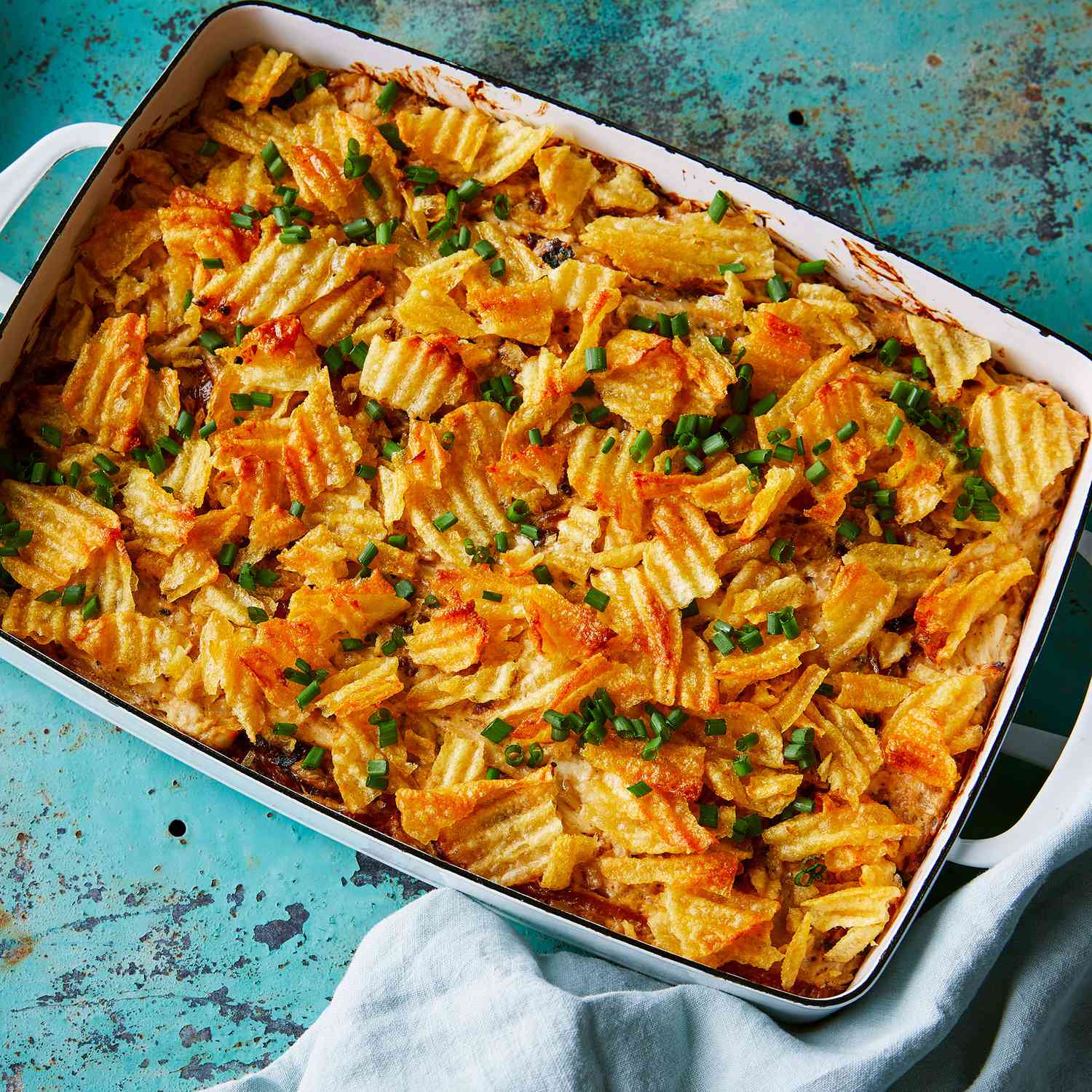 French Onion Dip Chicken & Rice Casserole