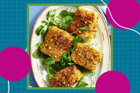 a recipe photo of Air-Fryer Pistachio-Crusted Sea Bass