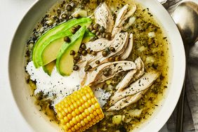 Ajiaco Bogotano (Potato Soup with Corn, Chicken & Capers)