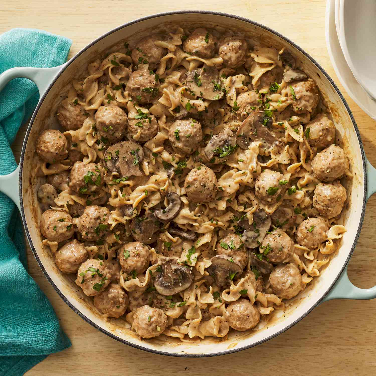 a recipe photo of the Meatball Stroganoff