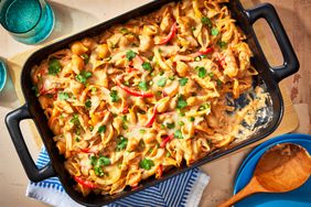 a recipe photo of the Fajita-Inspired Pasta Bake