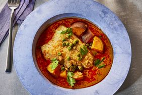 Image of Red Thai Curry Poached Cod in a bowl