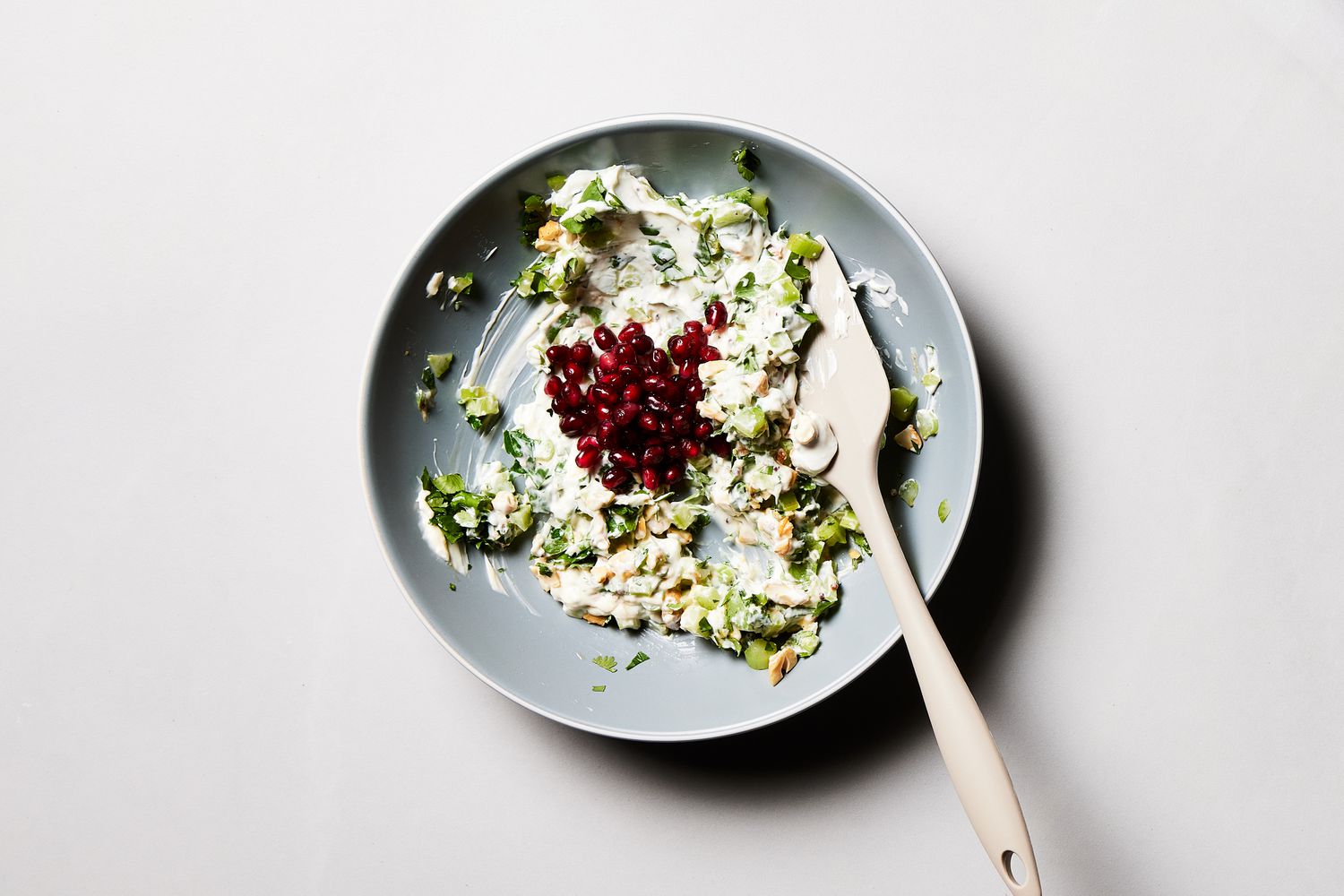 a step in making the Curried Cauliflower Salad Sandwiches