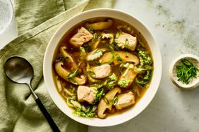 a recipe photo of Pork, Mushroom, and Cabbage Soup