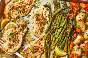 One-Pan Chicken & Asparagus Bake
