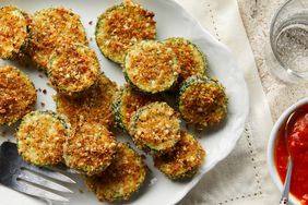 Oven-Fried Panko and Parmesan Crusted Zucchini