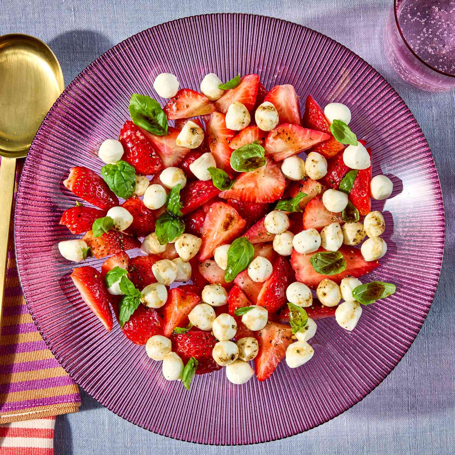 an image of the Strawberry Caprese Salad