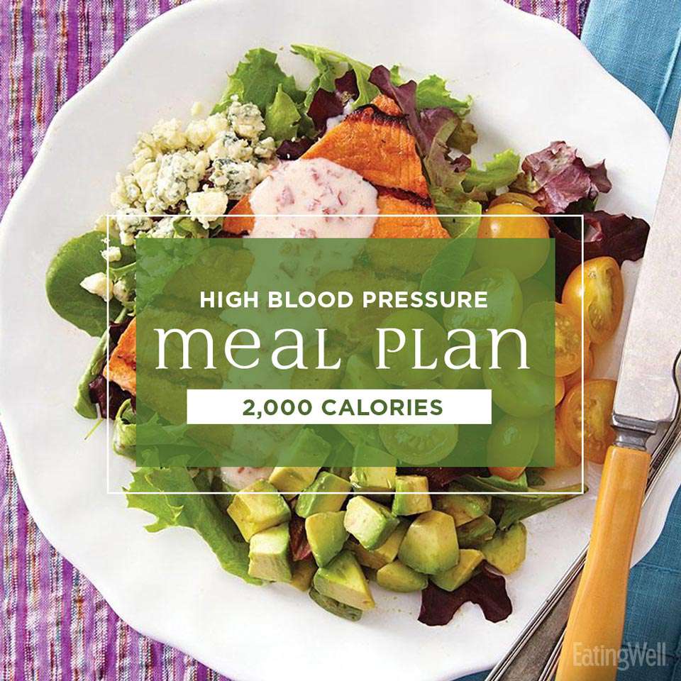 2000 calorie meal plan for blood pressure; salmon cobb salad