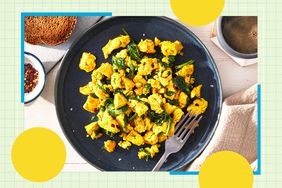 a recipe photo of the Tofu Scramble with Spinach