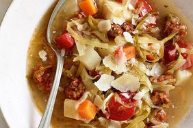 Sausage, Cabbage & Root Vegetable Soup