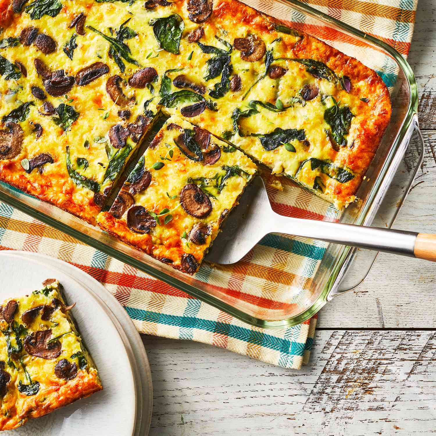 Spinach, Mushroom & Egg Casserole