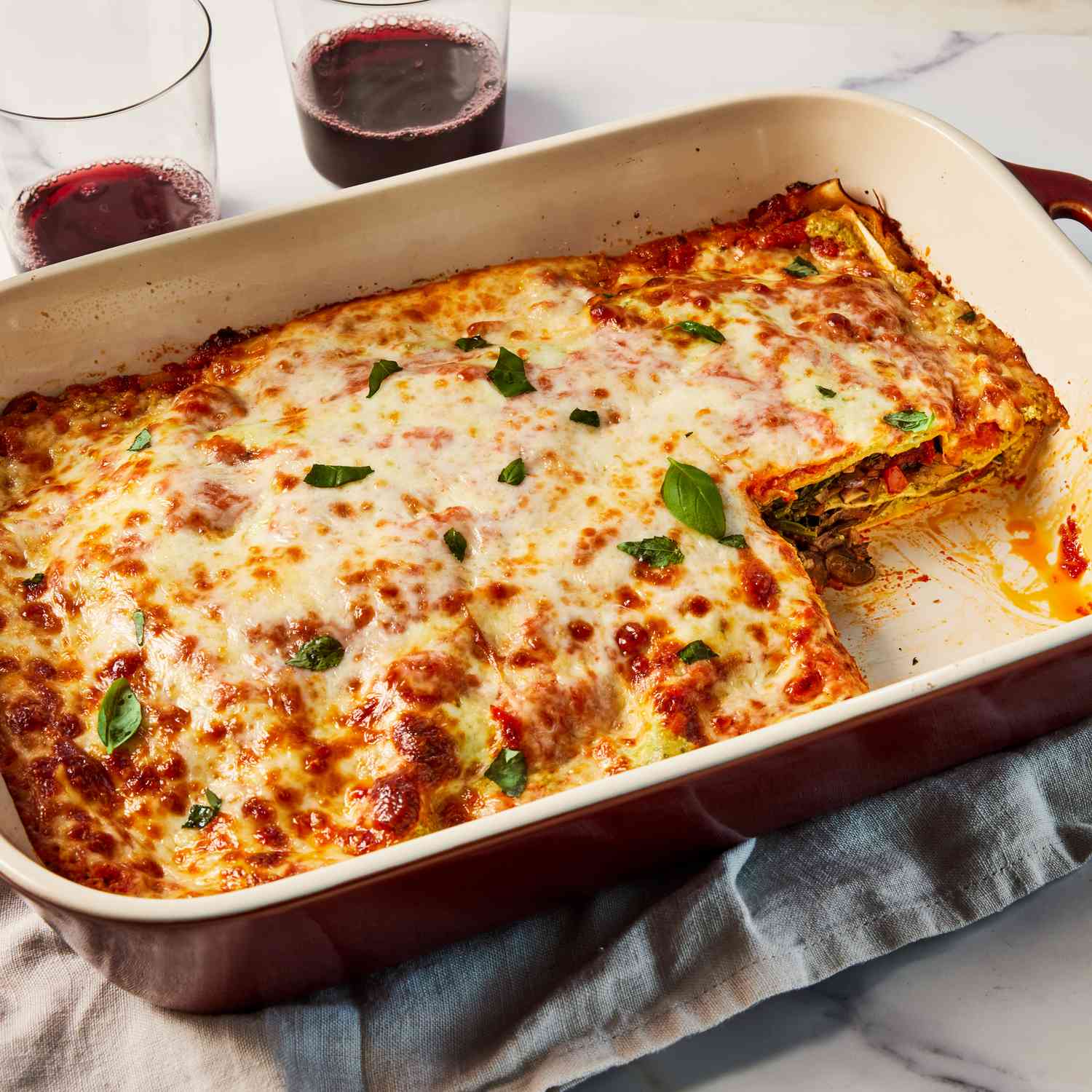a recipe photo of the Veggie Lasagna