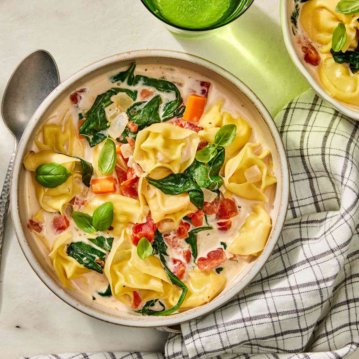 an image of the Creamy Tortellini Vegetable Soup