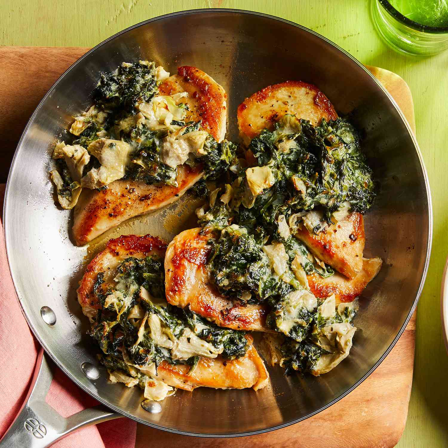 Spinach & Artichoke Smothered Chicken