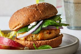 Air-Fryer Greek Turkey Burgers