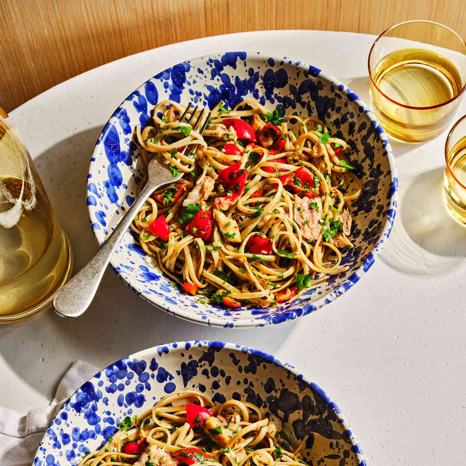 spicy sardine linguine