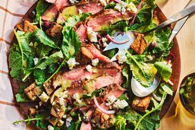 Garlicky Grilled Steak & Kale Salad