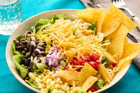 a recipe photo of Black Bean Taco Bowls with Lime Crema