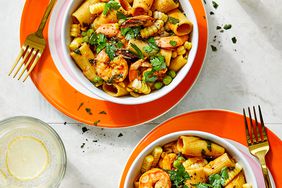 Smoky Shrimp, Corn & Pea One-Pot Pasta