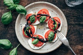 a photo of a caprese salad