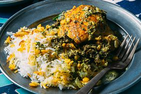 Chicken Stew with Green Herbs & Citrus (Morgh-e Torsh)