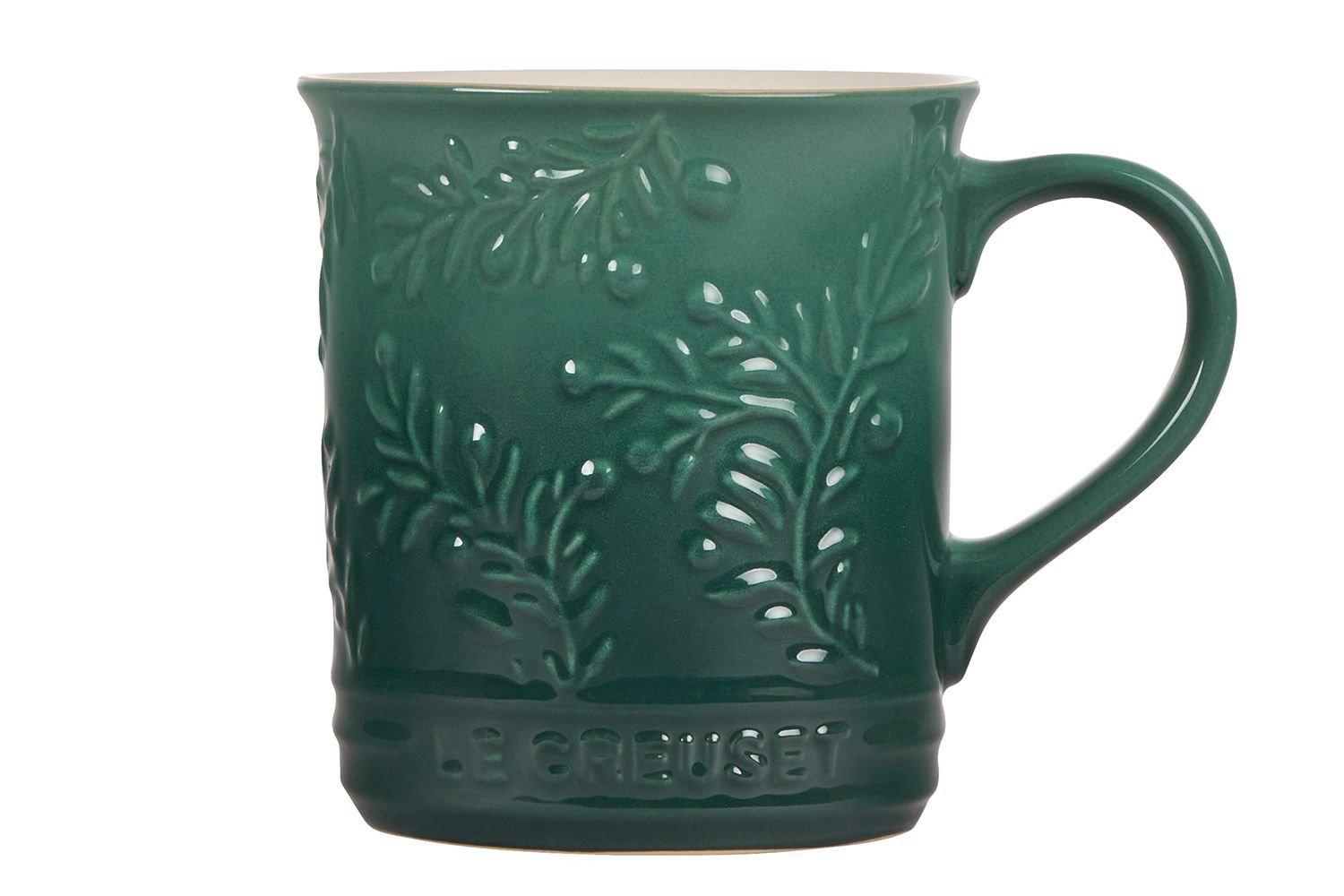 Williams Sonoma Le Creuset Olive Branch Mug