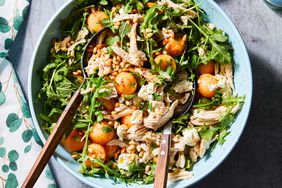 Arugula, Chicken & Melon Salad with Sumac Dressing