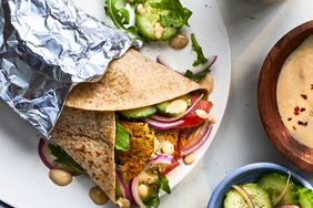 baked falafel sandwich
