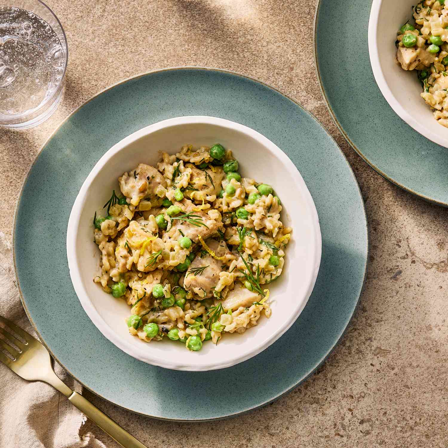 an image of the Creamy Lemon-Dill Chicken & Rice Casserole
