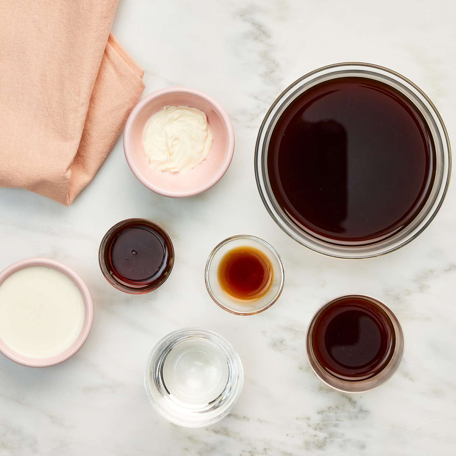 a photo of the ingredients to make the Frozen Tiramisu Espresso Martini
