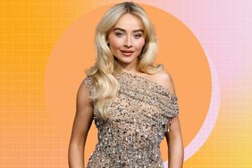 Sabrina Carpenter posing in a dress