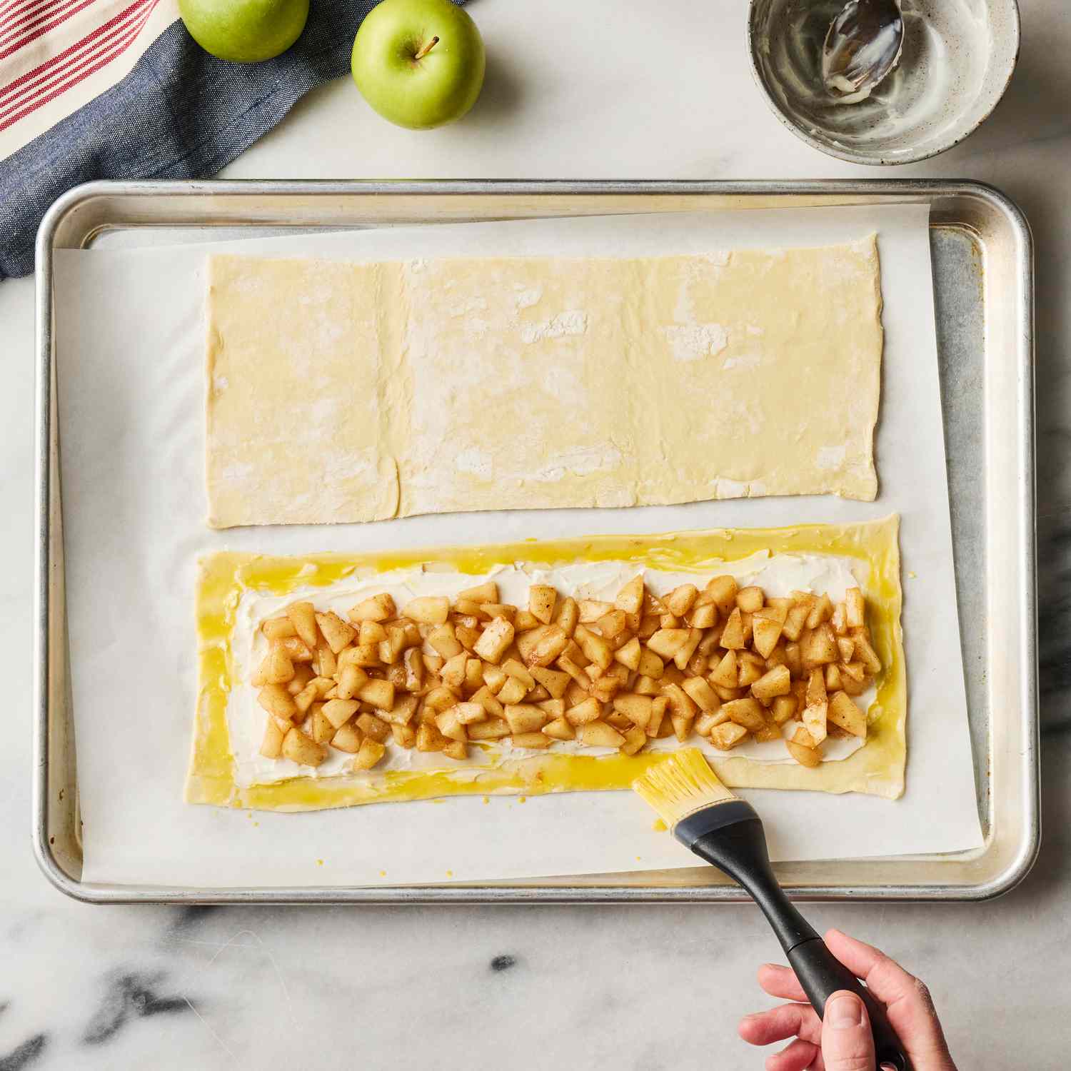 a step in making the Apple Pie Breakfast Pastry