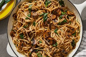 Creamy Mushroom & Spinach Pasta