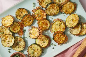 a recipe photo of the Parmesan & Herb Crusted Zucchini