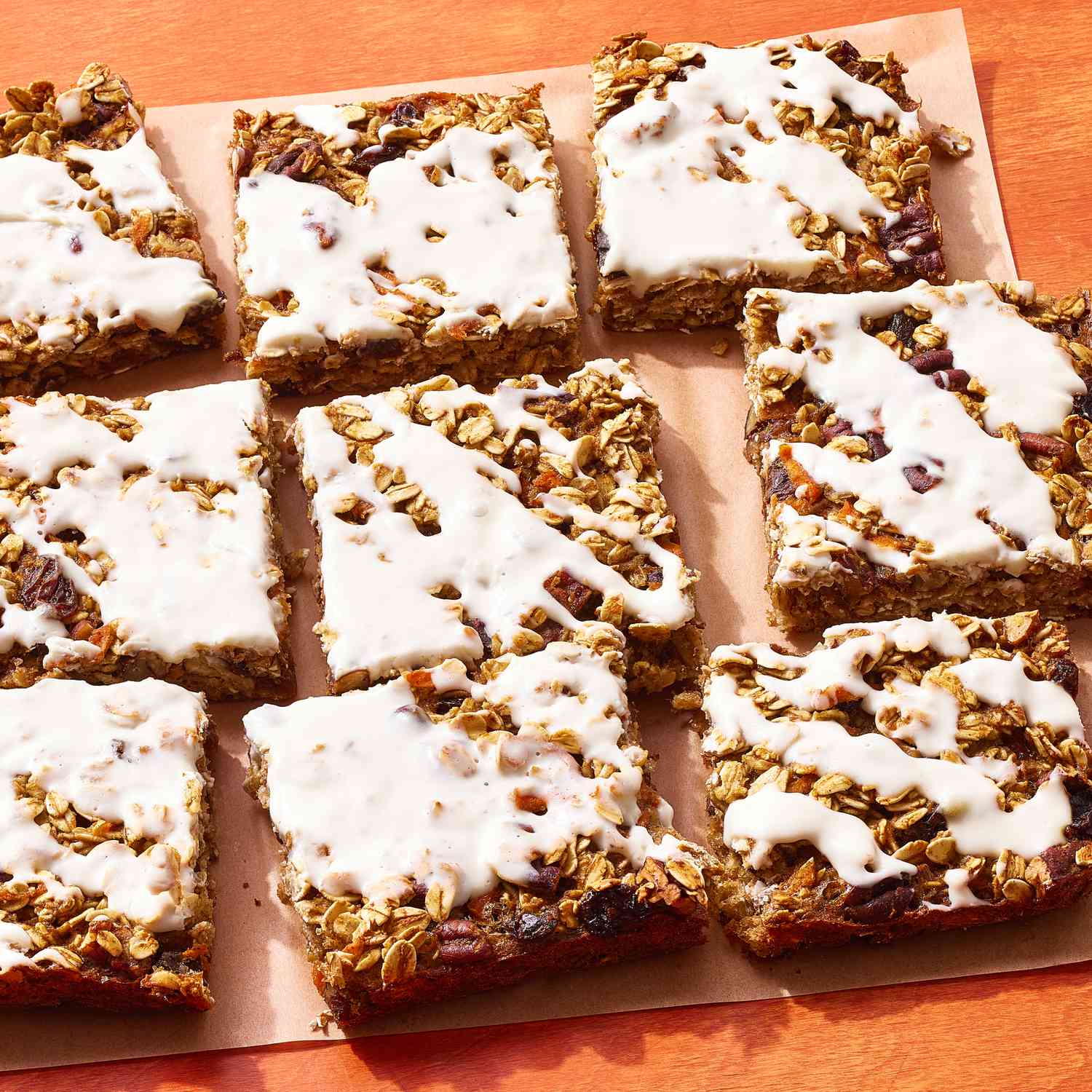 a recipe photo of the Carrot Cake Oatmeal Bars