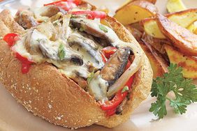 Portobello "Philly Cheese Steak" Sandwich