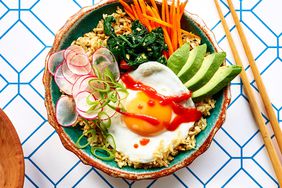Crispy Rice Bowls with Fried Eggs