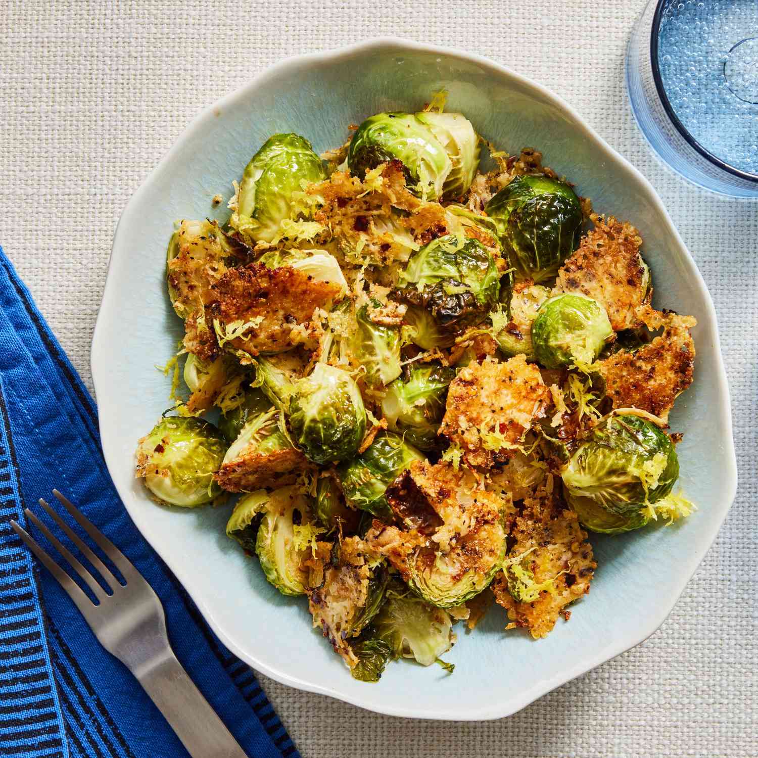 a recipe photo of Parmesan Crusted Brussel Sprouts